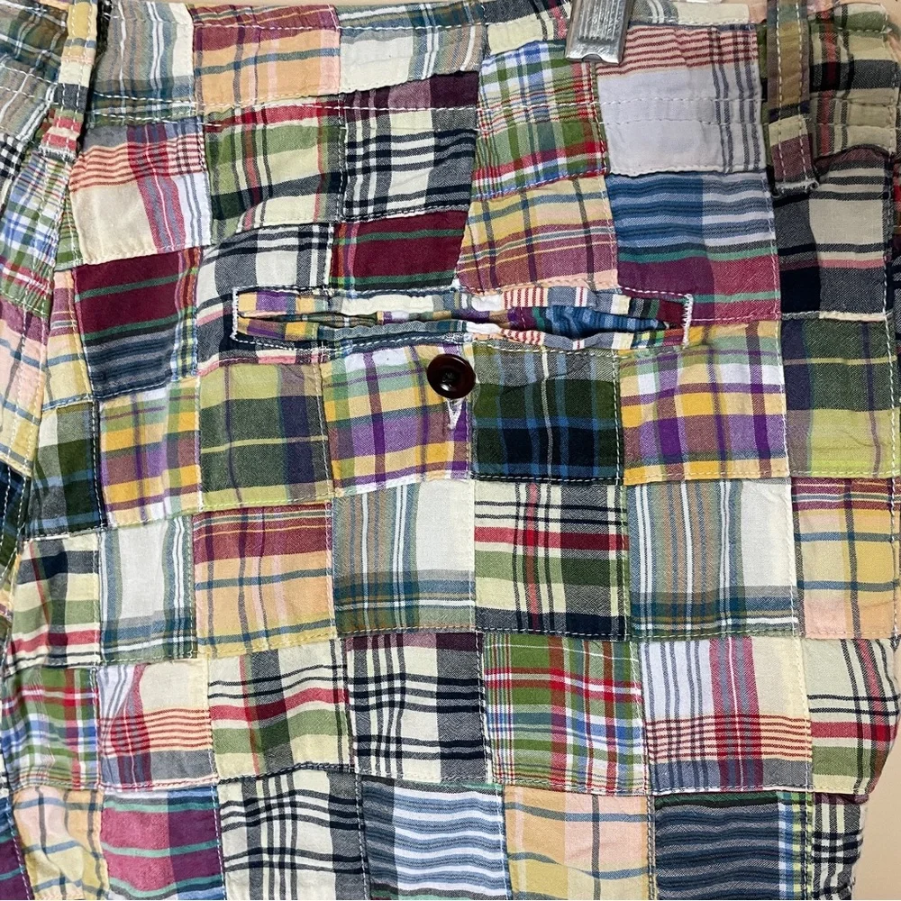 J. Crew Patchwork Field Shorts Men's 36 Summer Vacation Beach Preppy Coastal